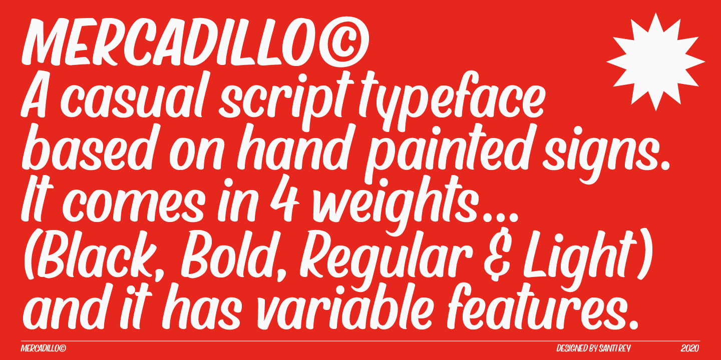 Mercadillo Bold Font preview